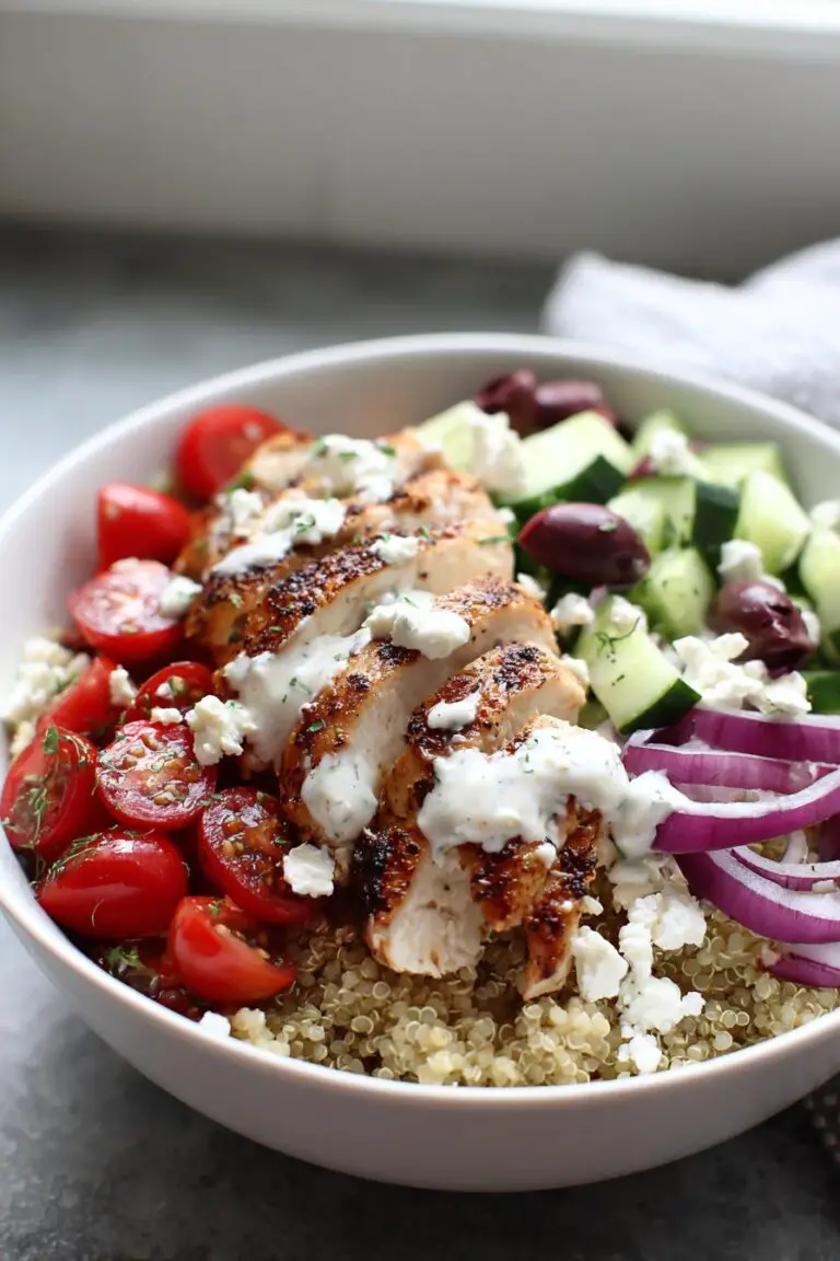Greek Chicken Bowls: Easy Clean Eating Meal Prep