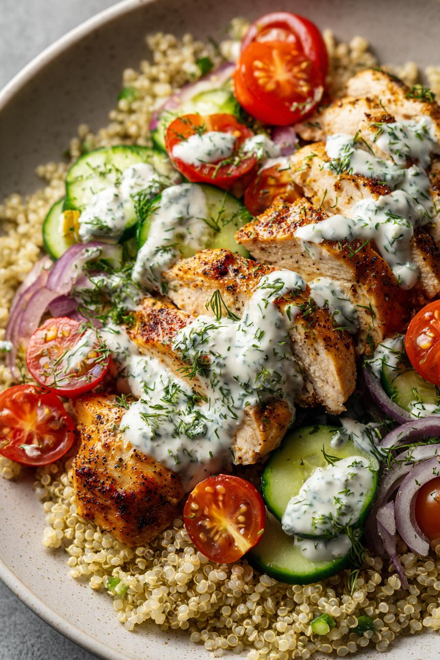 Greek Chicken Bowls