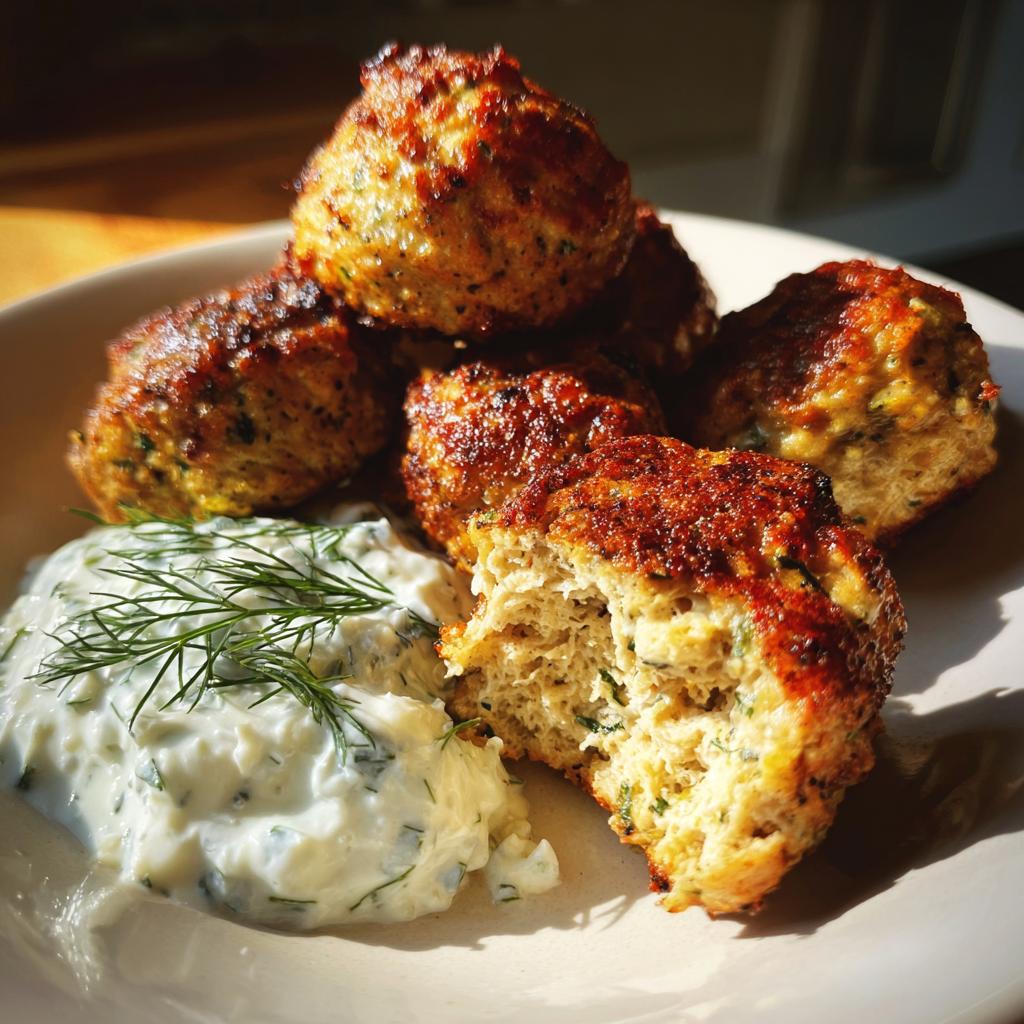 Greek Turkey Meatballs with Tzatziki - detail 3