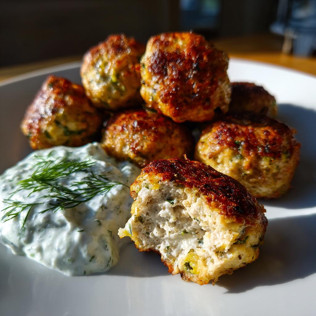 Greek Turkey Meatballs with Tzatziki - detail 4