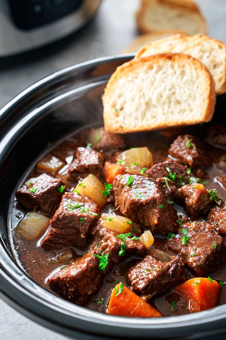 Hearty Comfort Slow Cooker Beef Manhattan