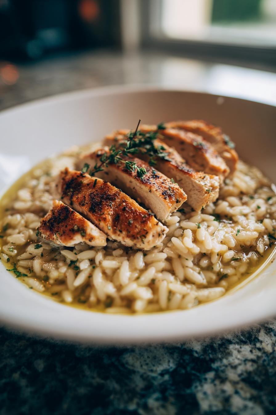 High Protein Chicken Orzo