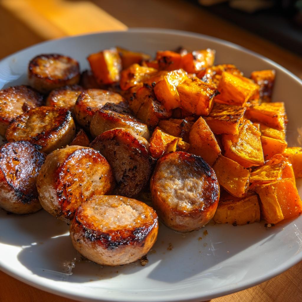 Honey Garlic Sausage Sweet Potatoes - detail 2