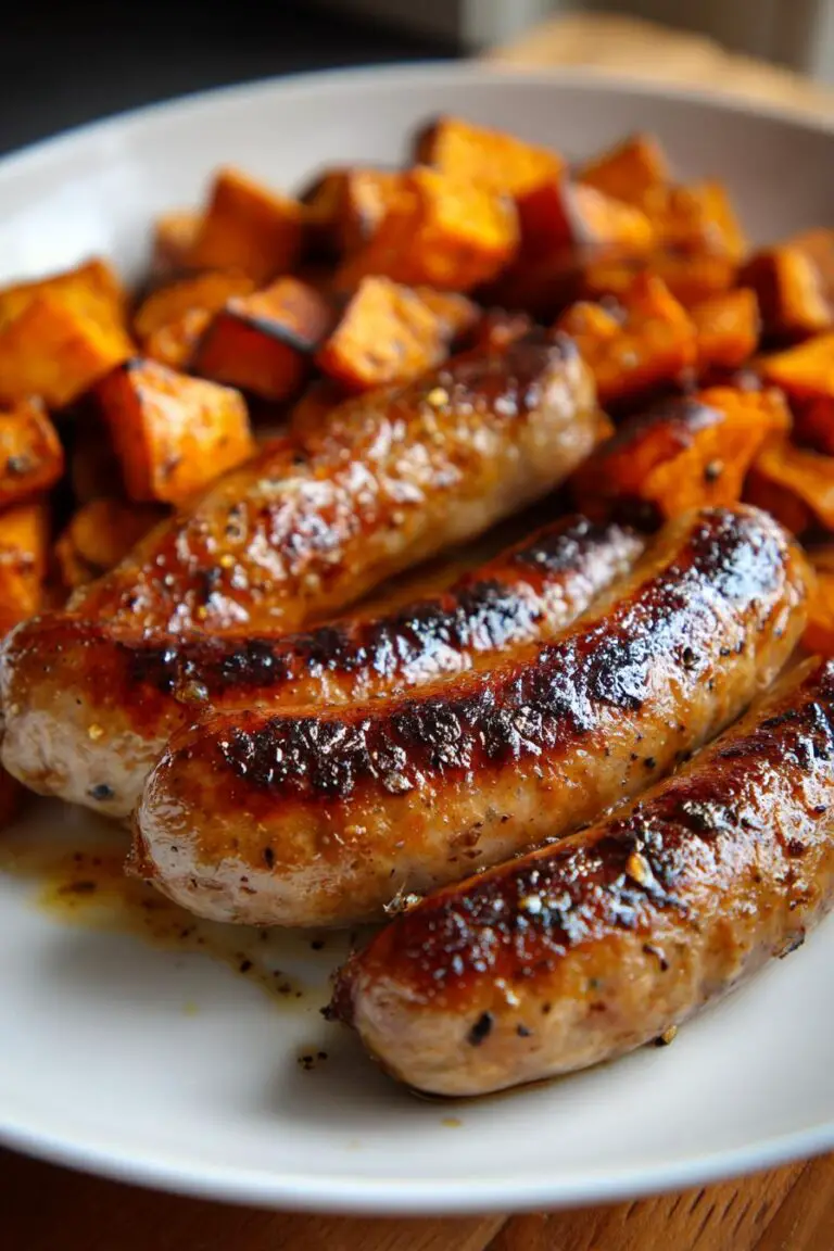 Honey Garlic Sausage Sweet Potatoes
