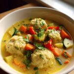 Irresistible Coconut Curry Soup With Dumplings