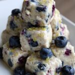 Lemon Blueberry Cottage Cheese Protein Bites