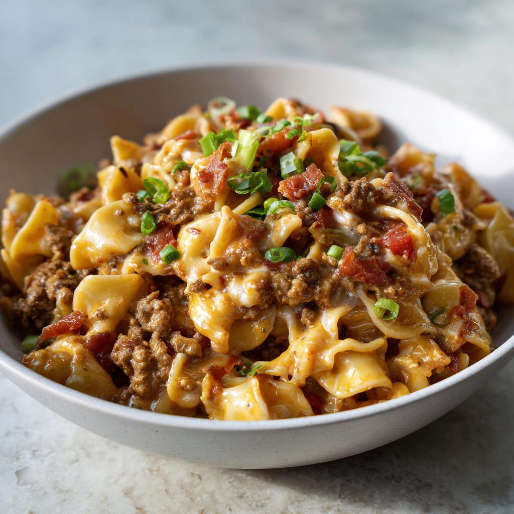 🥓 Loaded Bacon Cheeseburger Pasta – One-Pot Dinner Winner - detail 1