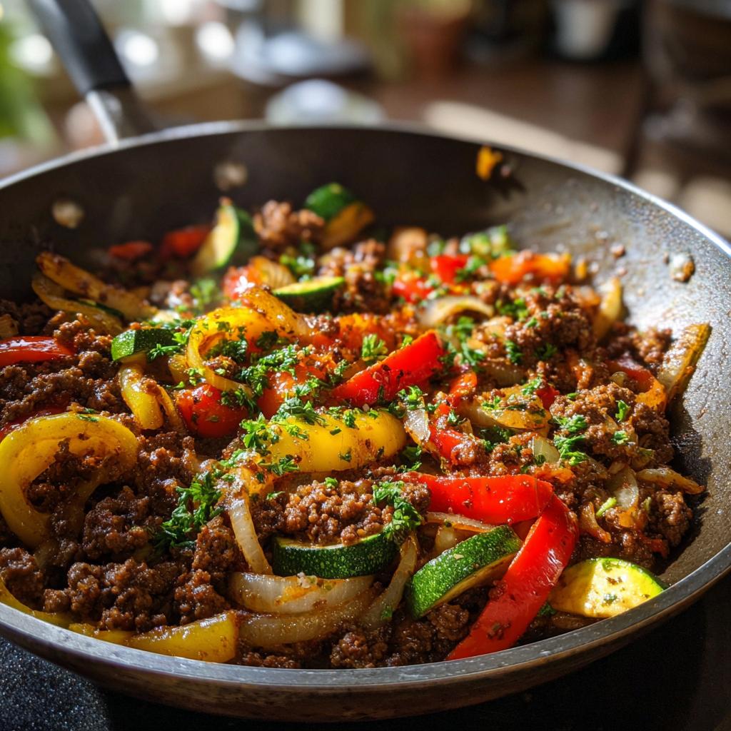 Mediterranean Ground Beef Stir-Fry – Flavorful, Healthy & One-Pan Easy! - detail 1