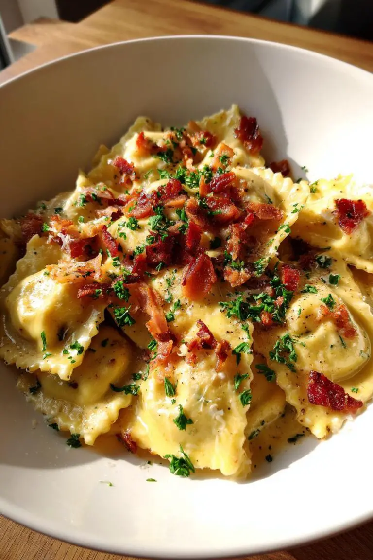 Olive Garden Ravioli Carbonara