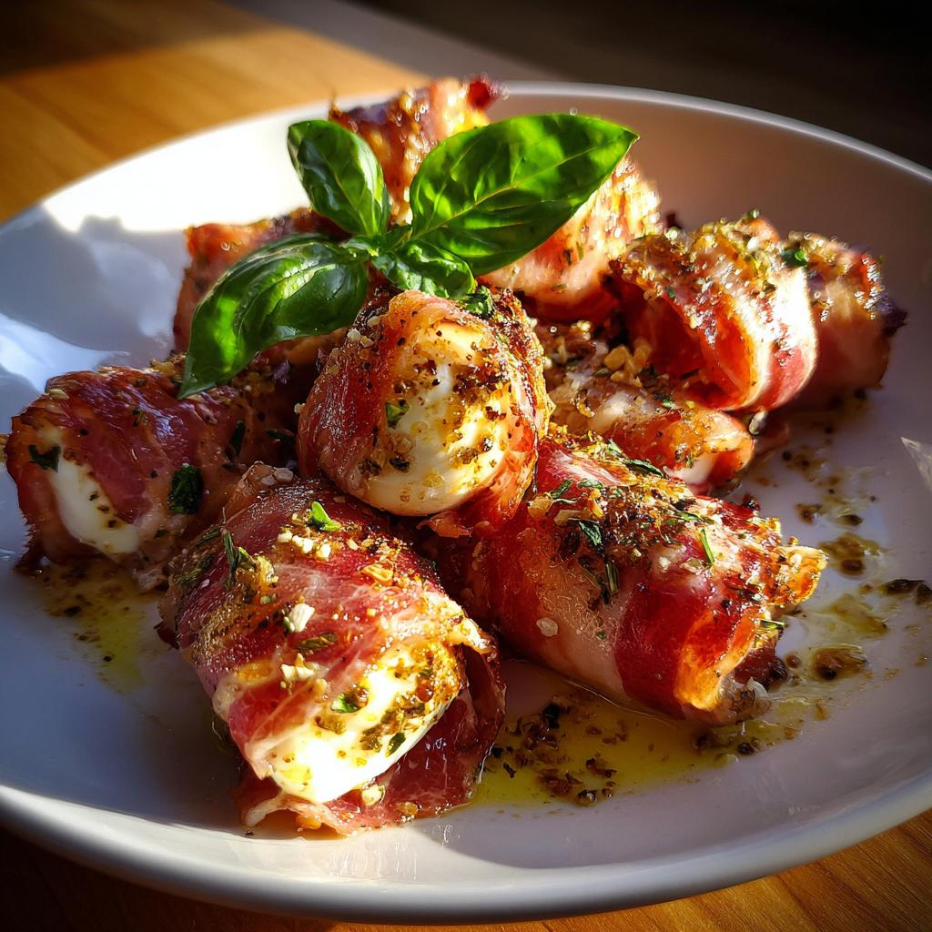 Prosciutto Wrapped Mozzarella Bites - detail 2