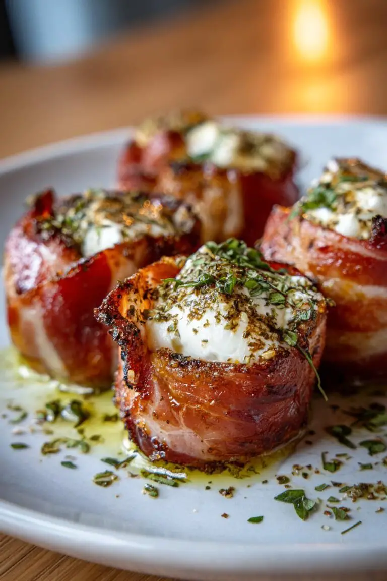 Prosciutto Wrapped Mozzarella Bites