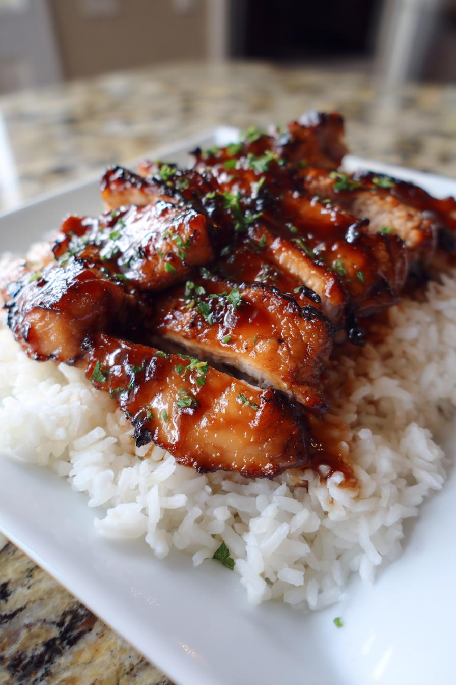 Quick & Healthy Honey BBQ Chicken Rice for Busy Weeknights