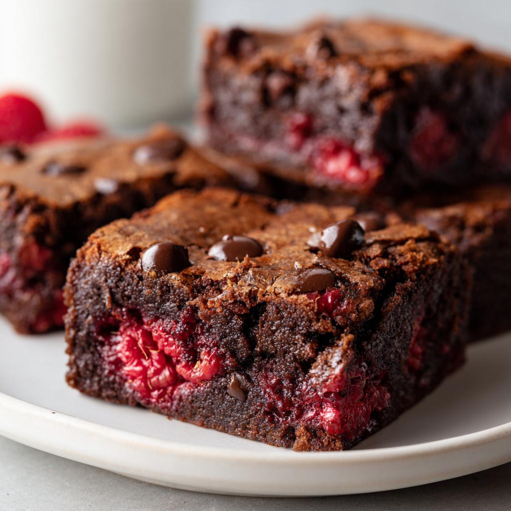 Raspberry Brownies - detail 2