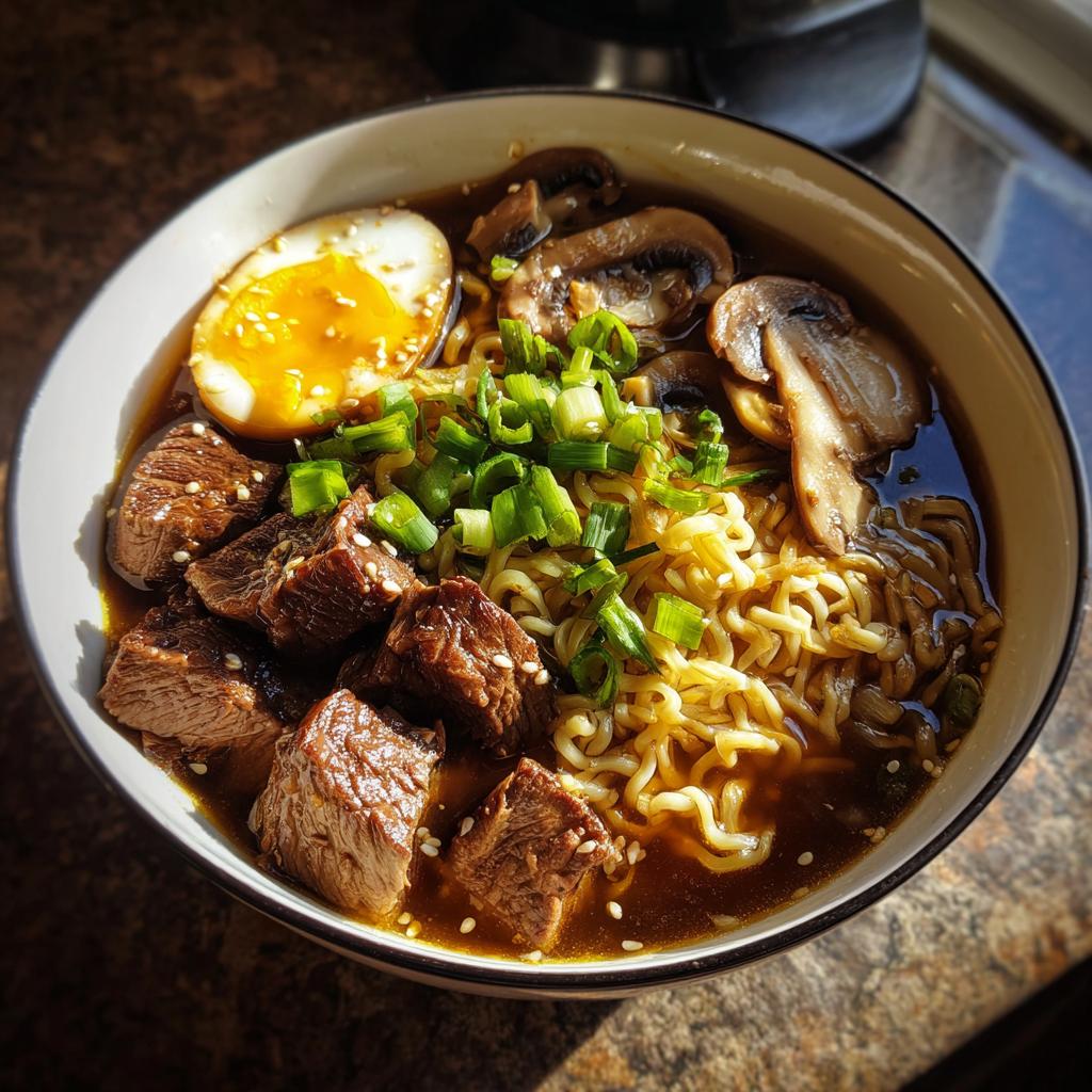 Slow Cooker Beef Ramen Noodles: A Comforting Bowl of Flavorful Goodness - detail 2