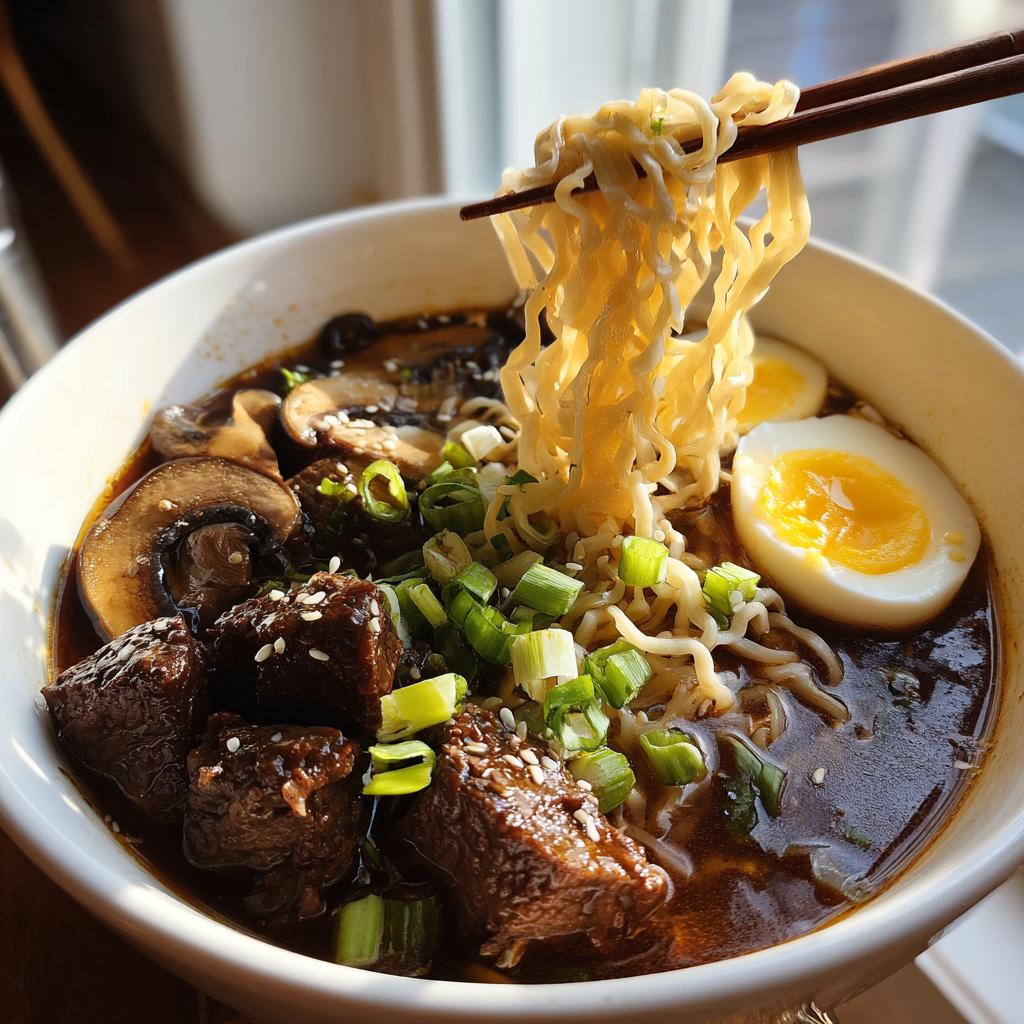 Slow Cooker Beef Ramen Noodles: A Comforting Bowl of Flavorful Goodness - detail 4
