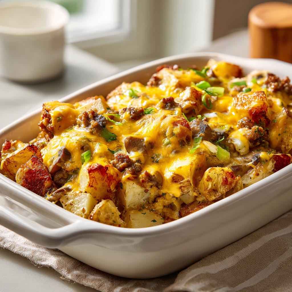 Slow Cooker Cheesy Potato Sausage Casserole - detail 1