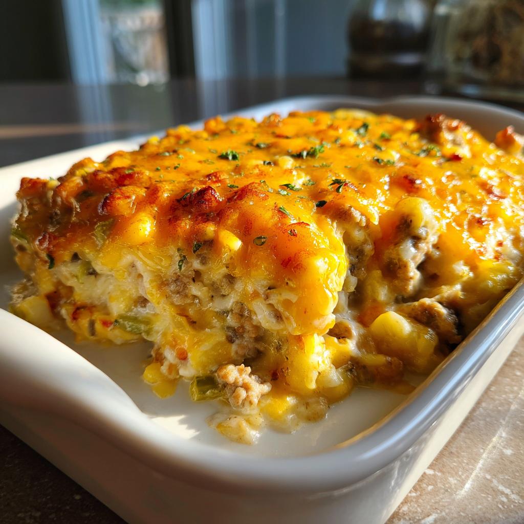 Slow Cooker Cheesy Potato Sausage Casserole - detail 2