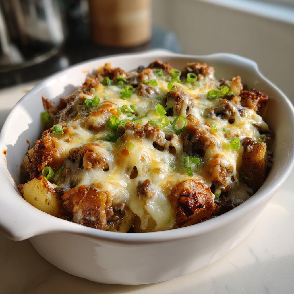 Slow Cooker Cheesy Potato Sausage Casserole - detail 4