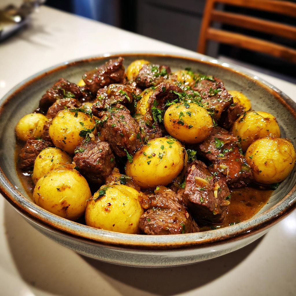 Slow Cooker Garlic Butter Beef Bites with Potatoes - Dinner Ideas For All | Meals for Everyone - detail 1