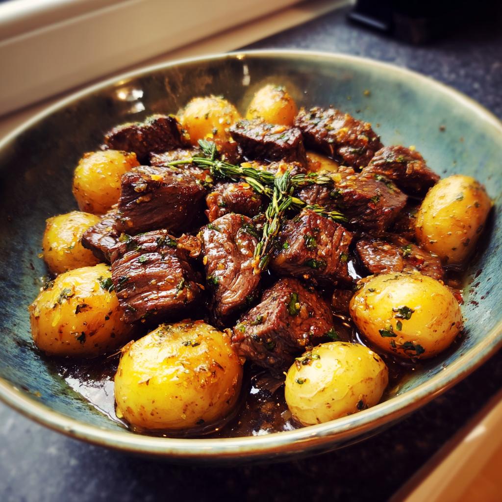 Slow Cooker Garlic Butter Beef Bites with Potatoes - Dinner Ideas For All | Meals for Everyone - detail 2