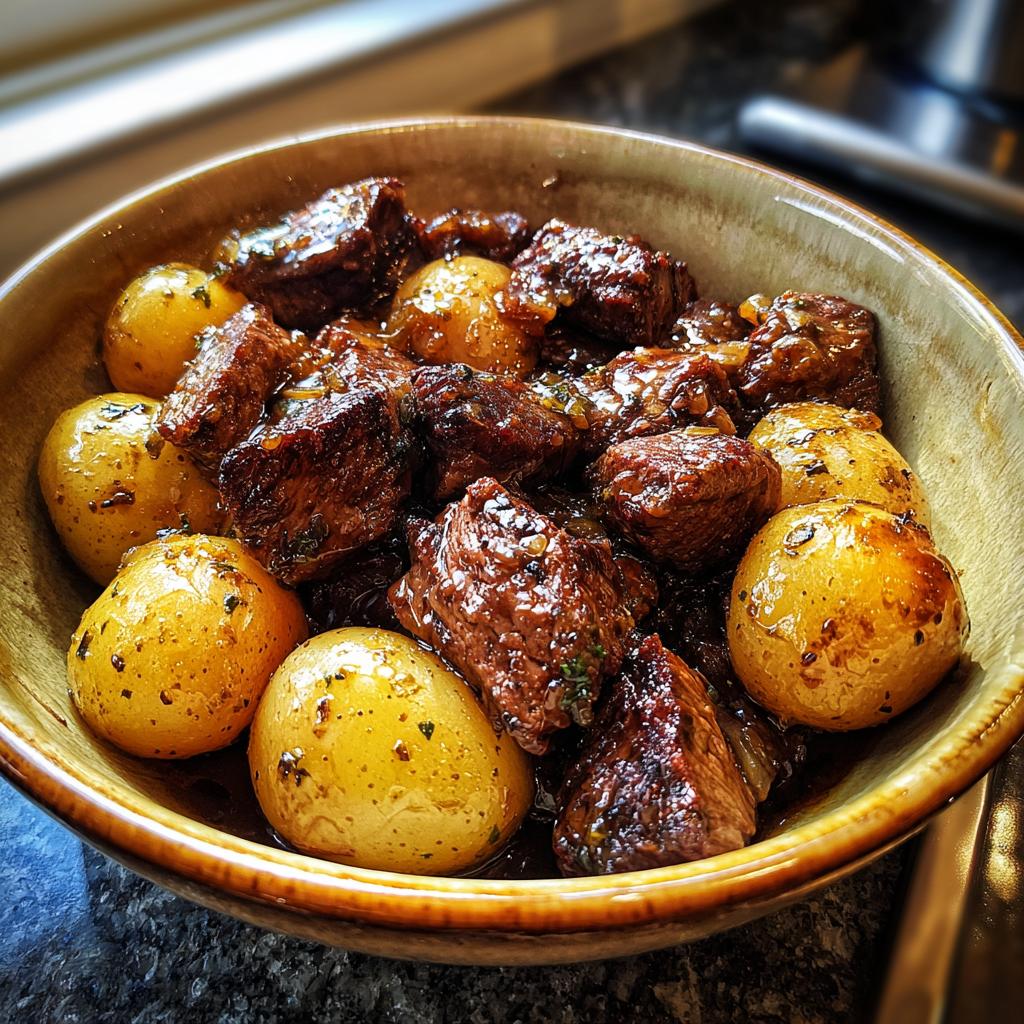 Slow Cooker Garlic Butter Beef Bites with Potatoes - Dinner Ideas For All | Meals for Everyone - detail 5