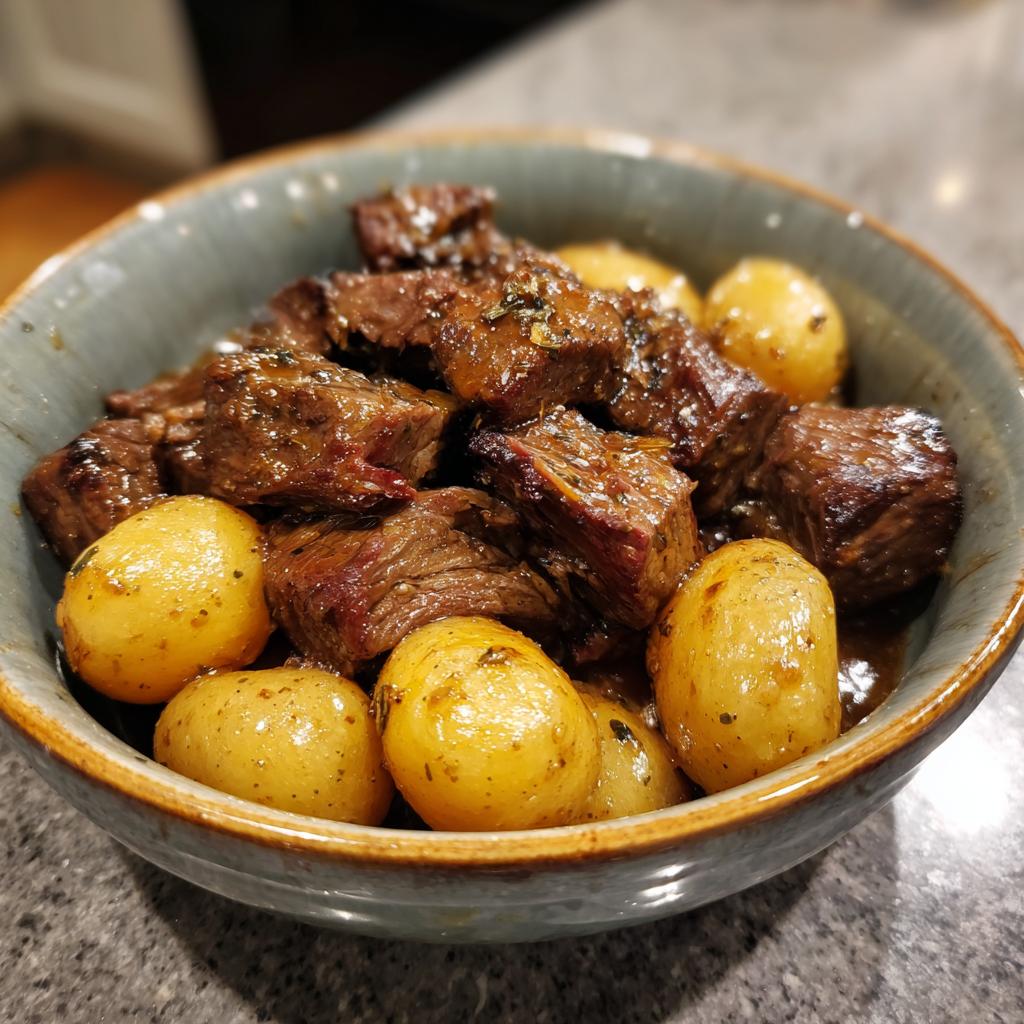 Slow Cooker Garlic Butter Beef Bites with Potatoes - Dinner Ideas For All | Meals for Everyone - detail 3