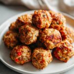 Spicy Rotel Cream Cheese Sausage Balls – Perfect Game Day Appetizer!