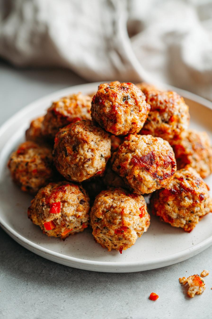 Spicy Rotel Cream Cheese Sausage Balls – Perfect Game Day Appetizer!