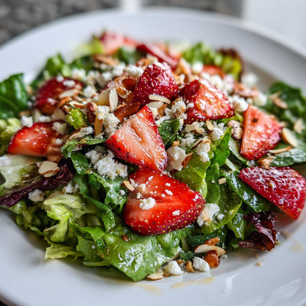 Strawberry Crunch Salad with Champagne Vinaigrette. - detail 1