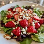 Strawberry Crunch Salad with Champagne Vinaigrette.
