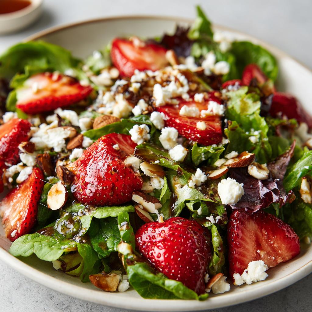 Strawberry Crunch Salad with Champagne Vinaigrette. - detail 2