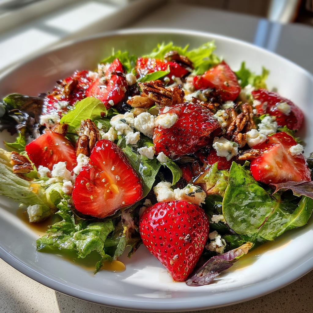 Strawberry Crunch Salad with Champagne Vinaigrette. - detail 3