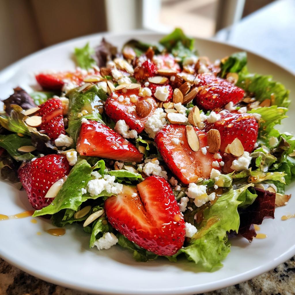 Strawberry Crunch Salad with Champagne Vinaigrette. - detail 4