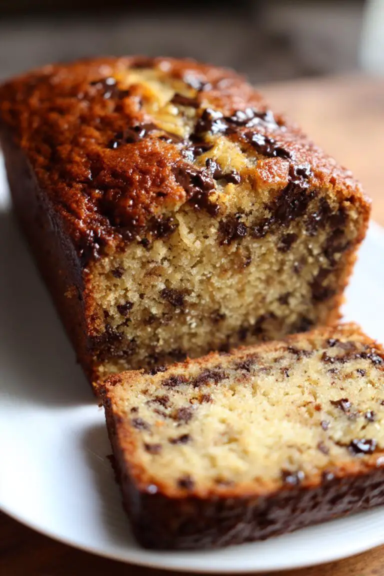 Super Moist Chocolate Chip Banana Bread