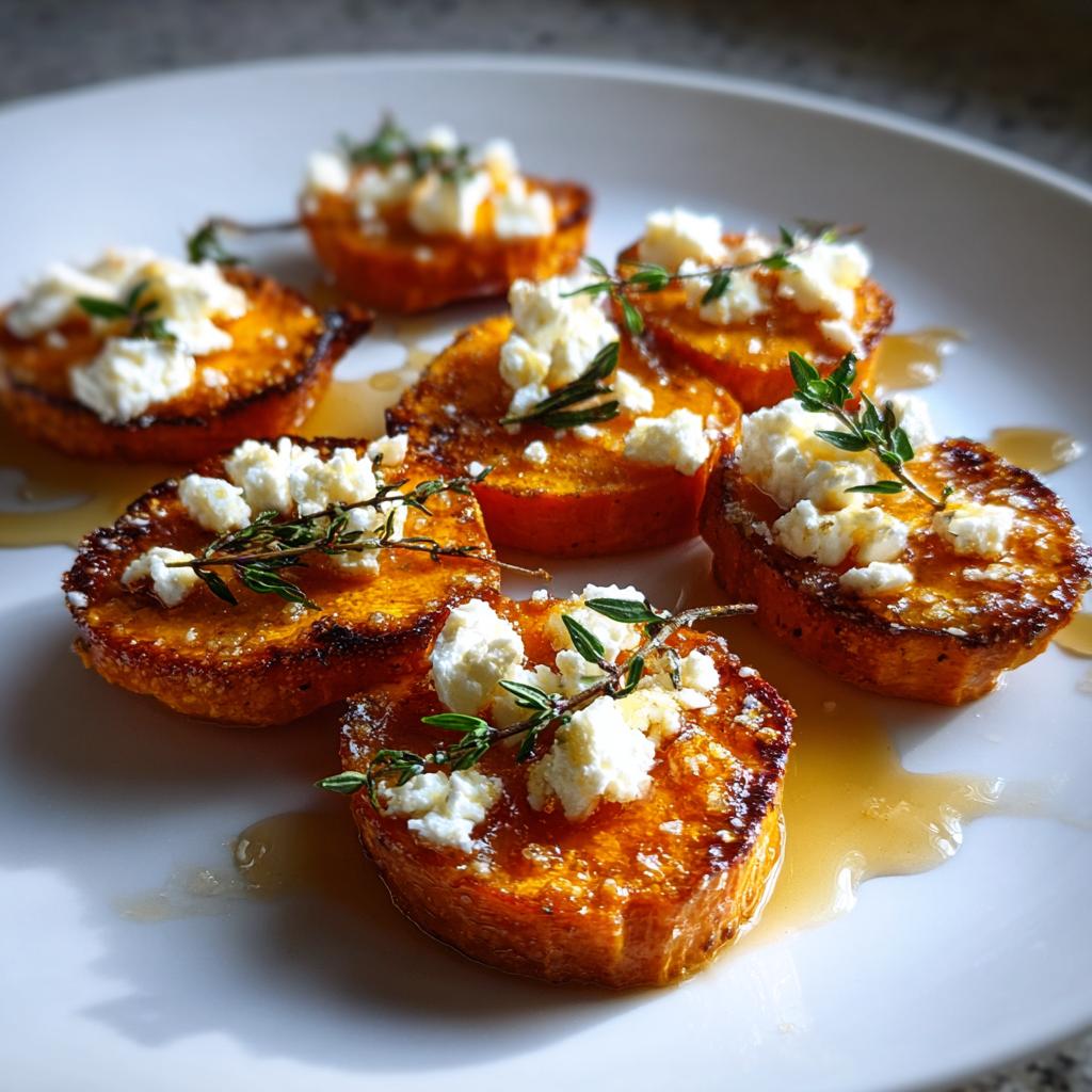 Sweet Potato Recipes: Honey Feta Sweet Potato Rounds - detail 2