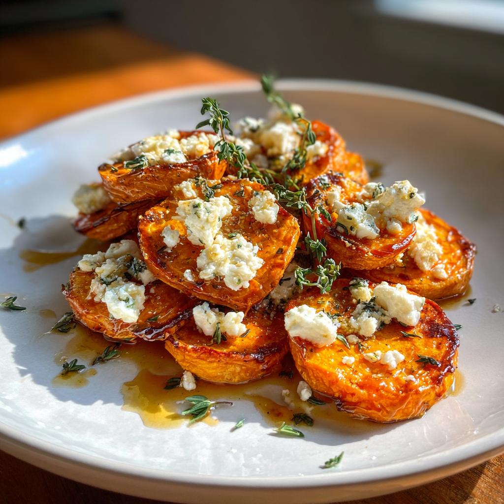 Sweet Potato Recipes: Honey Feta Sweet Potato Rounds - detail 3