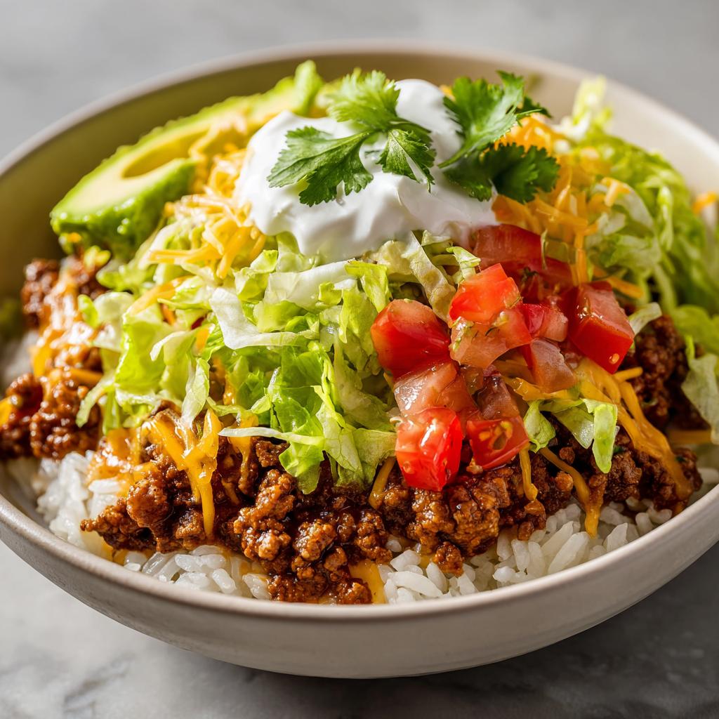 Taco Rice Bowl - detail 2