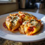 Thanksgiving leftover turkey stuffed shells recipe