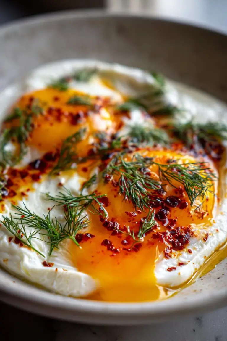 Turkish Eggs (Cilbir)