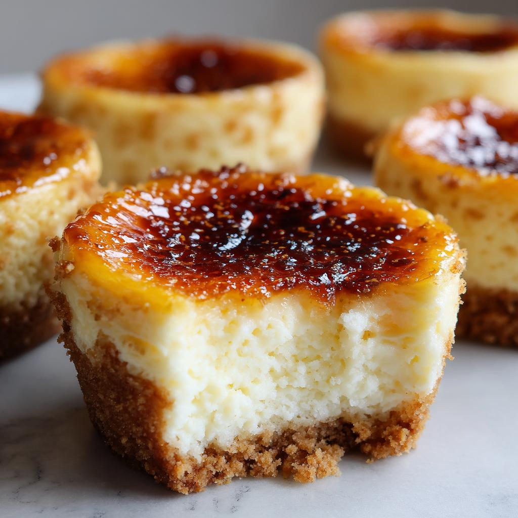 Vanilla Bean Crème Brûlée Cheesecake Cupcakes - detail 1