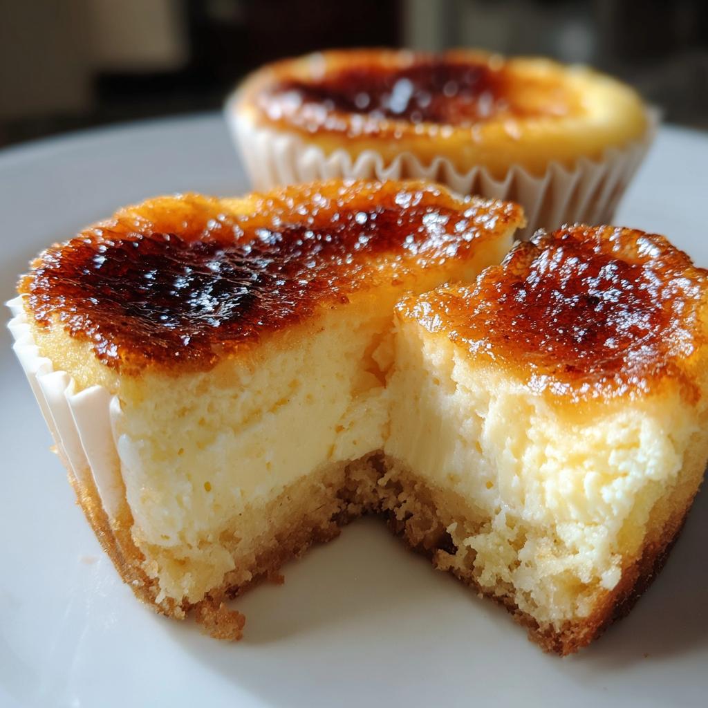 Vanilla Bean Crème Brûlée Cheesecake Cupcakes - detail 1