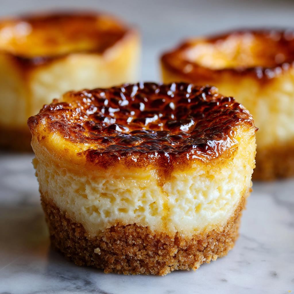 Vanilla Bean Crème Brûlée Cheesecake Cupcakes - detail 2