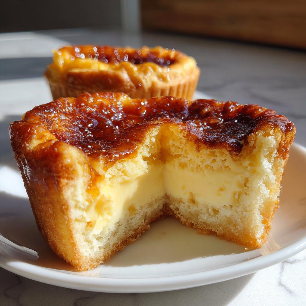 Vanilla Bean Crème Brûlée Cheesecake Cupcakes - detail 2