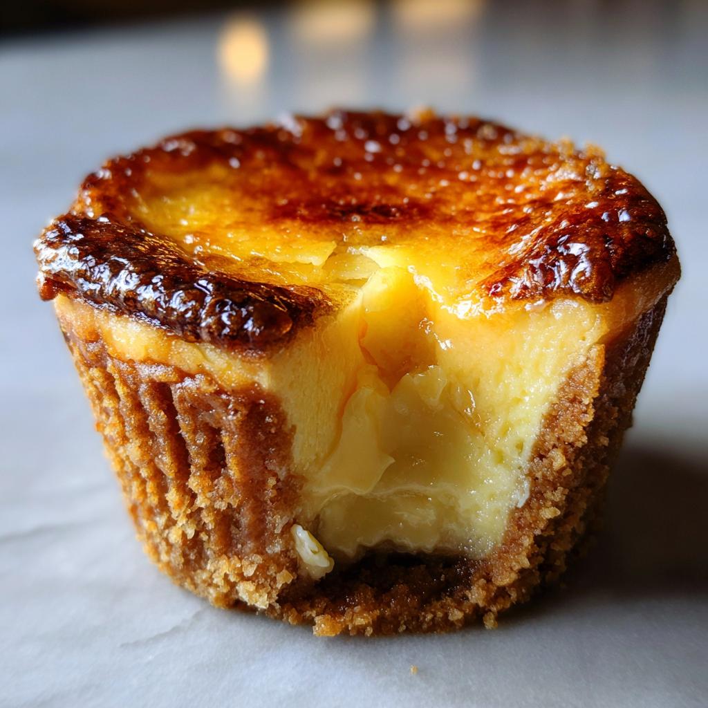 Vanilla Bean Crème Brûlée Cheesecake Cupcakes - detail 3