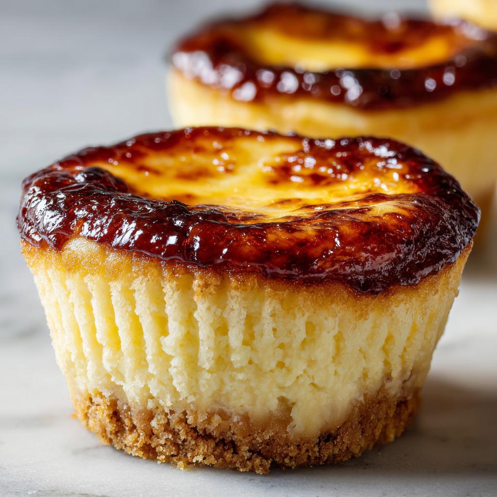Vanilla Bean Crème Brûlée Cheesecake Cupcakes - detail 4