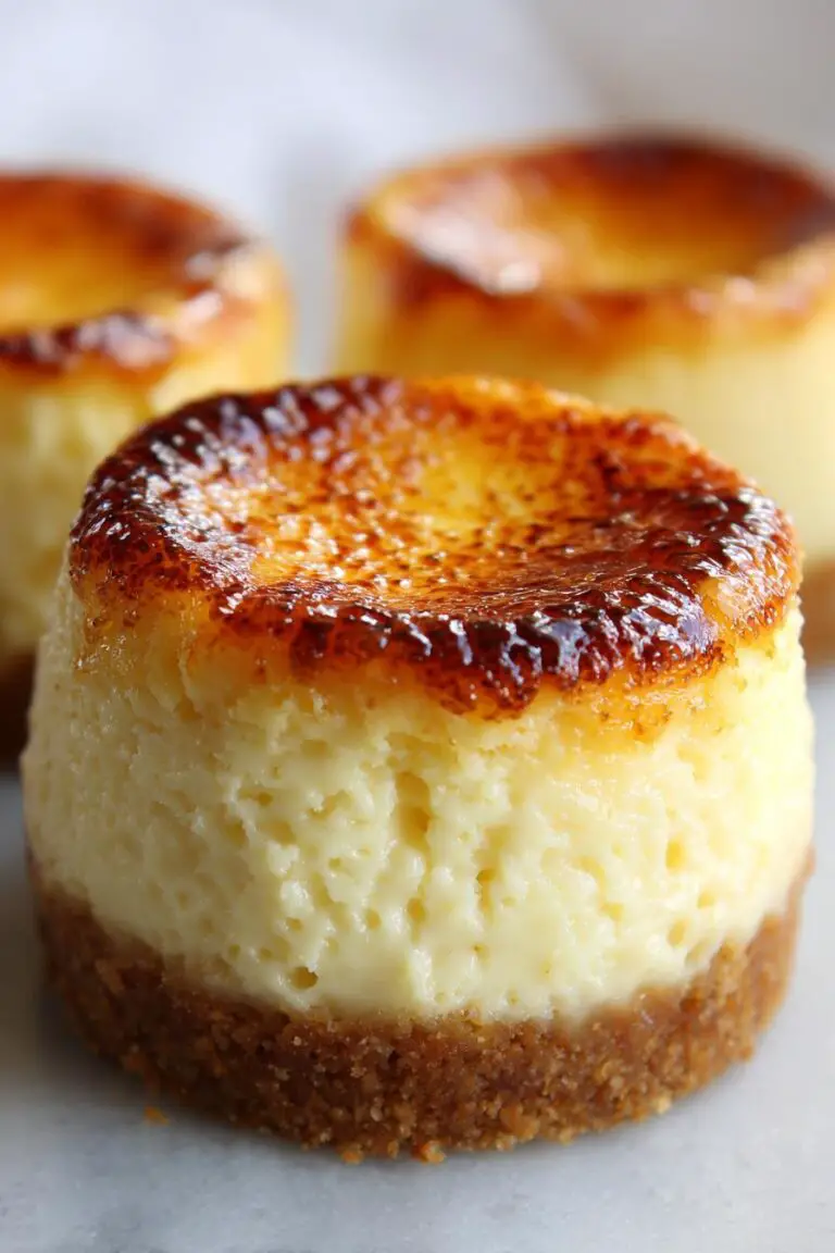 Vanilla Bean Crème Brûlée Cheesecake Cupcakes