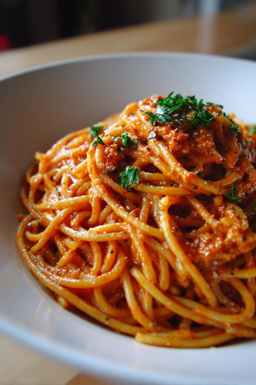 Whip Up Creamy Tomato Garlic Pasta Fast!