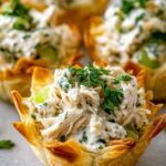 KURCZAKOWA SAŁATKA W FILO CUPACH 🍗🥗 Zdrowa i pyszna przekąska na każdą okazję!