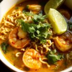 THAJSKA ZUPA RAMEN Z KREWETKAMI I MLECZKIEM KOKOSOWYM