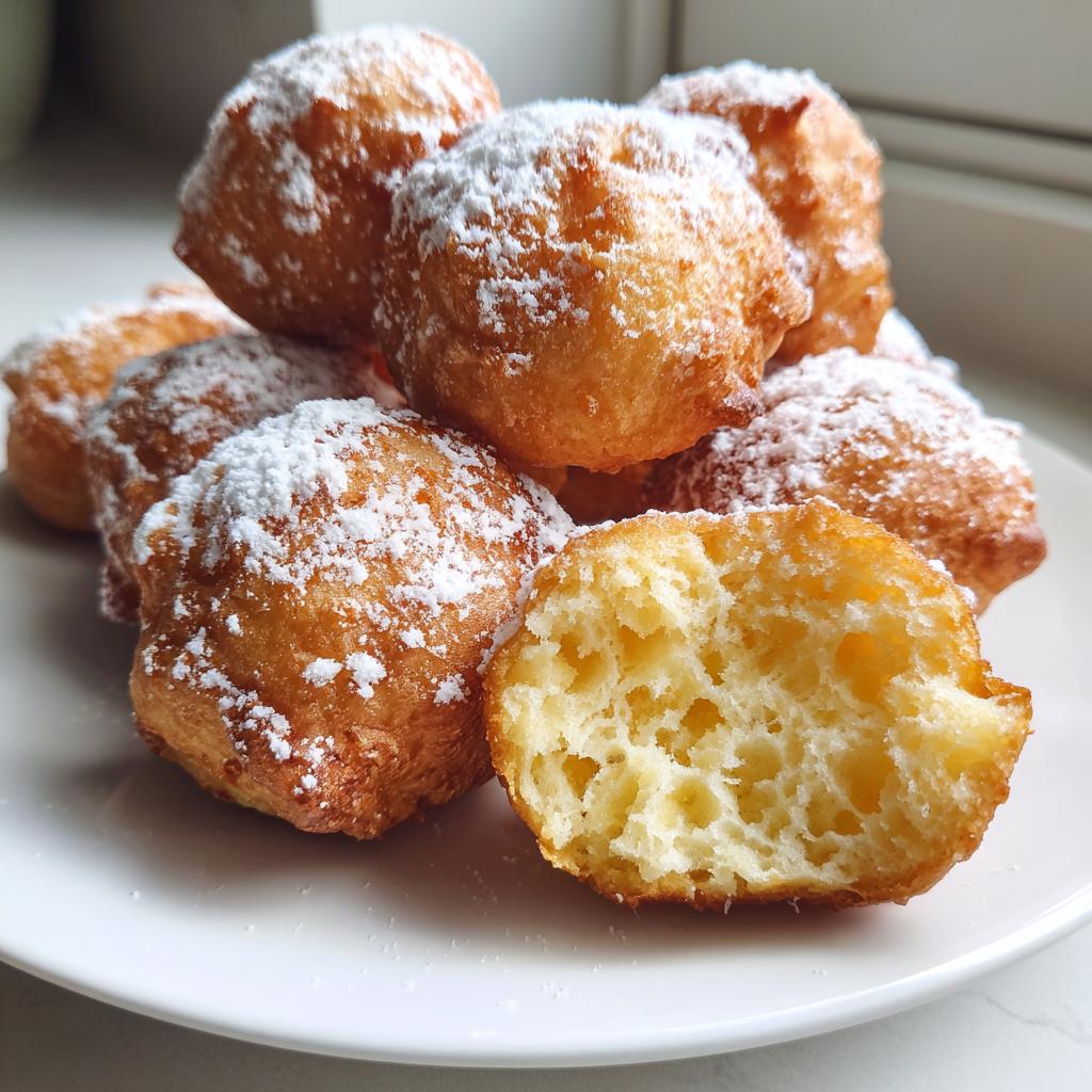 🍩🍯ZEPPOLE Z CIASTA DROŻDŻOWEGO🍯🍩 - detail 1
